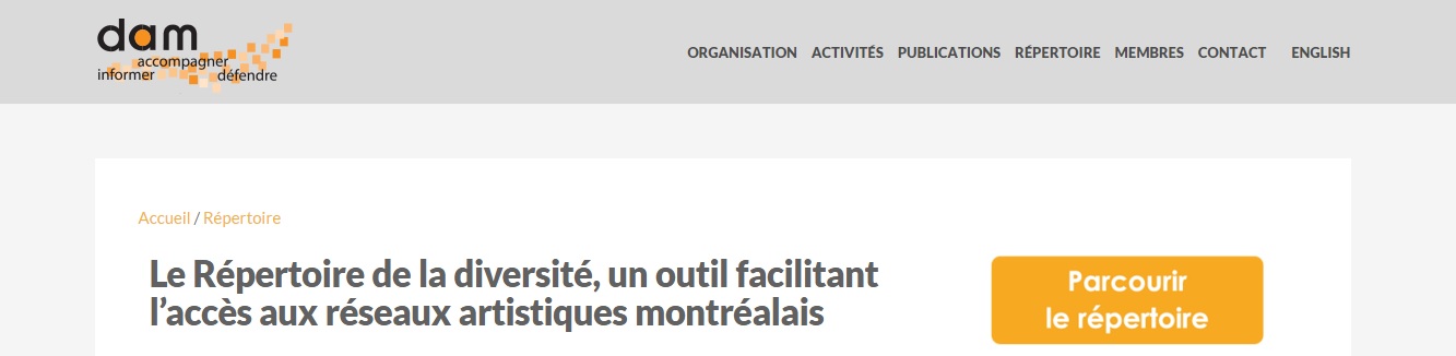 Diversité Artistique Montréal.